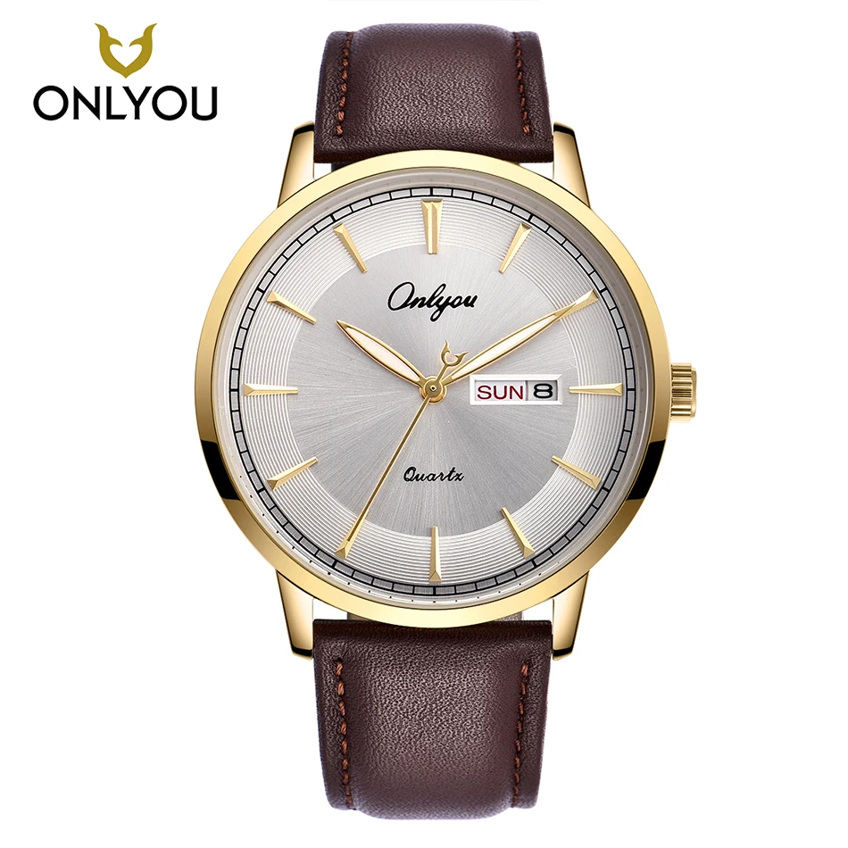 2017Fashion Break Unique Design Men Watch women Top Luxury Creative lover's Dark Brown Leather Strap Casual Quartz Sports | Наручные