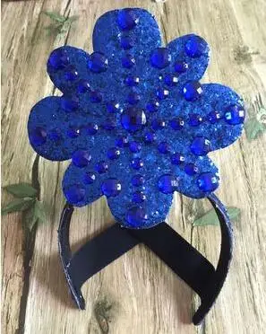 royal blue Вечерние головные уборы сексуальный кабарет танцевальный карнавал танцевальный головной убор для женщин - Цвет: royal blue