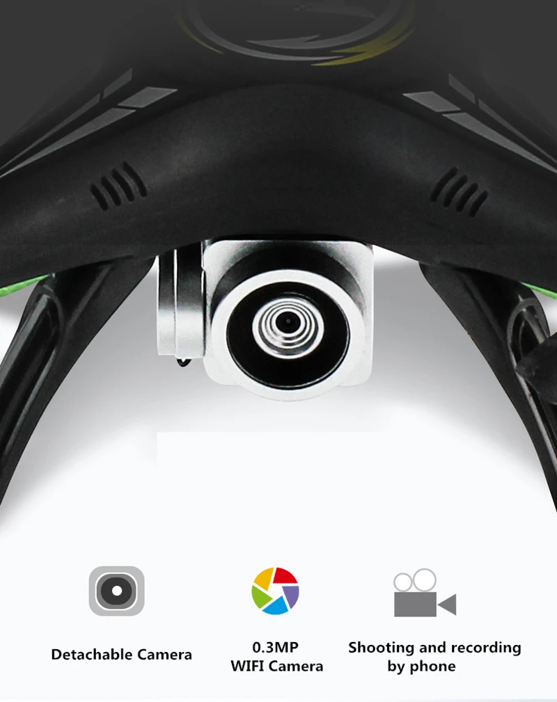 Квадрокоптер с камерой Радиоуправляемый Дрон с камерой или без камеры T1G FPV Квадрокоптер удерживающий высоту Дрон Радиоуправляемый вертолет VS X5SW SG600