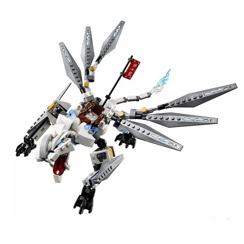 Модели Строительная игрушка Ninjago фигурка титановый Дракон 79111 строительные блоки