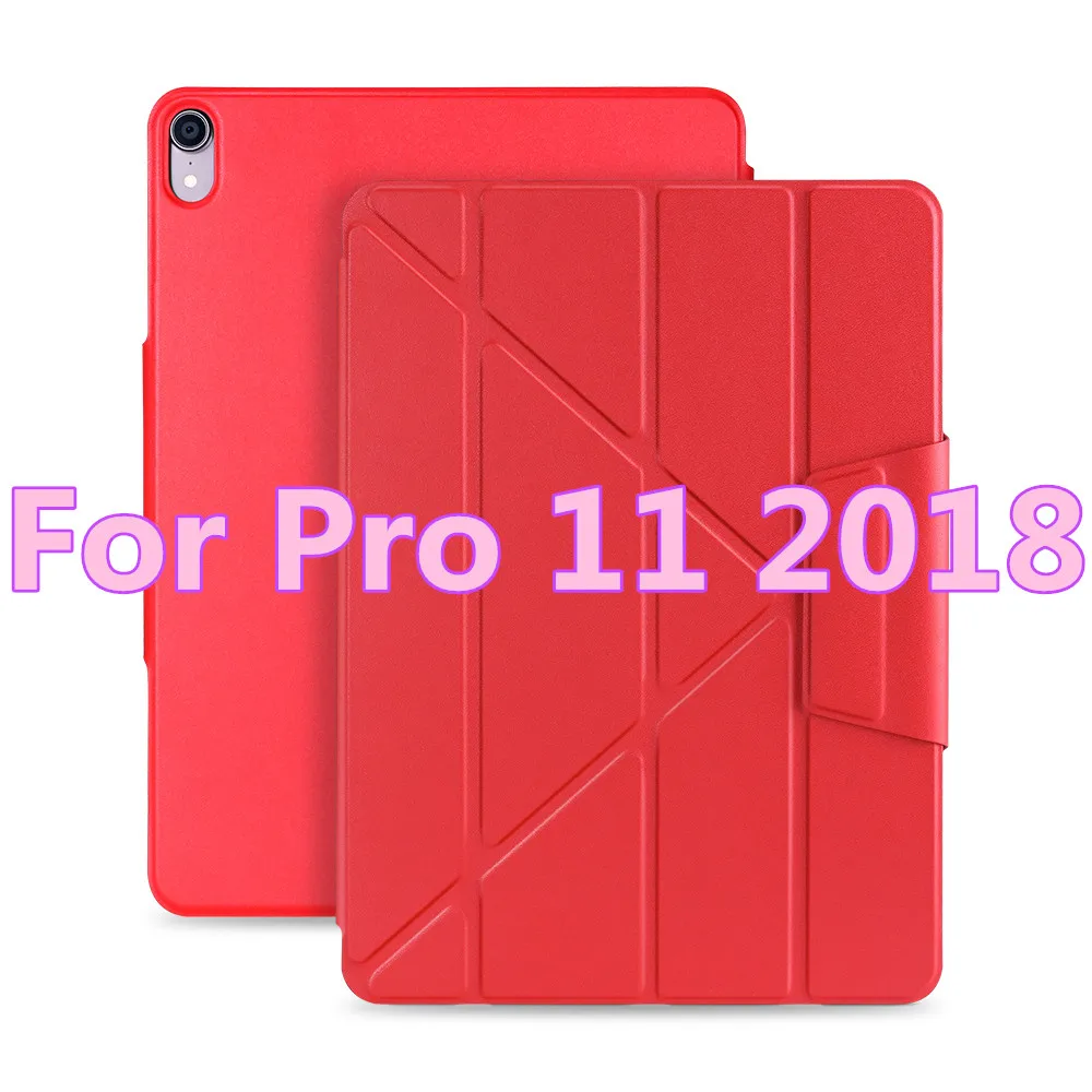 Чехол для iPad Pro 11 кожаный чехол для iPad Pro 12,9 Магнитный чехол для iPad чехол Pro 11 12,9 - Цвет: red pro 11