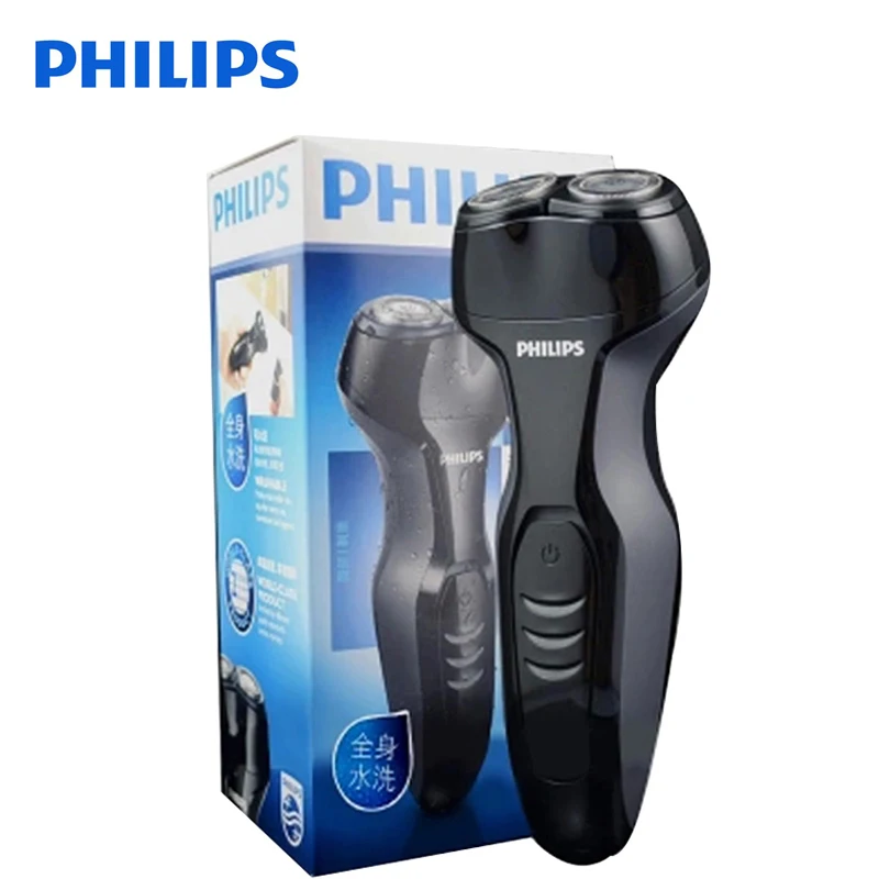 Оригинальная Электробритва Philips S301, вращающаяся, моющаяся, с функцией поддержки, перезаряжаемая, напряжение 100-240 в, для мужчин, электрическая бритва