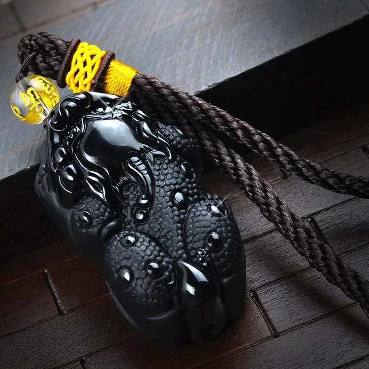 

50x30 мм натуральный обсидиан приглашает деньги для смелых бисера Кулон, прекрасный драгоценный камень обсидиан бисера Подвески в качестве п...