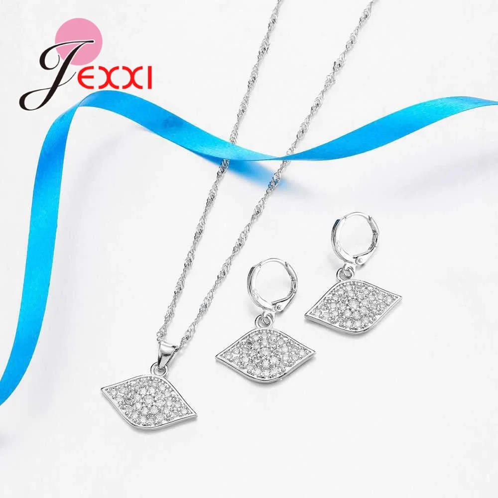 Женский ювелирный комплект из серебра 925 пробы с фианитами|set accessorie for women|925 sterling