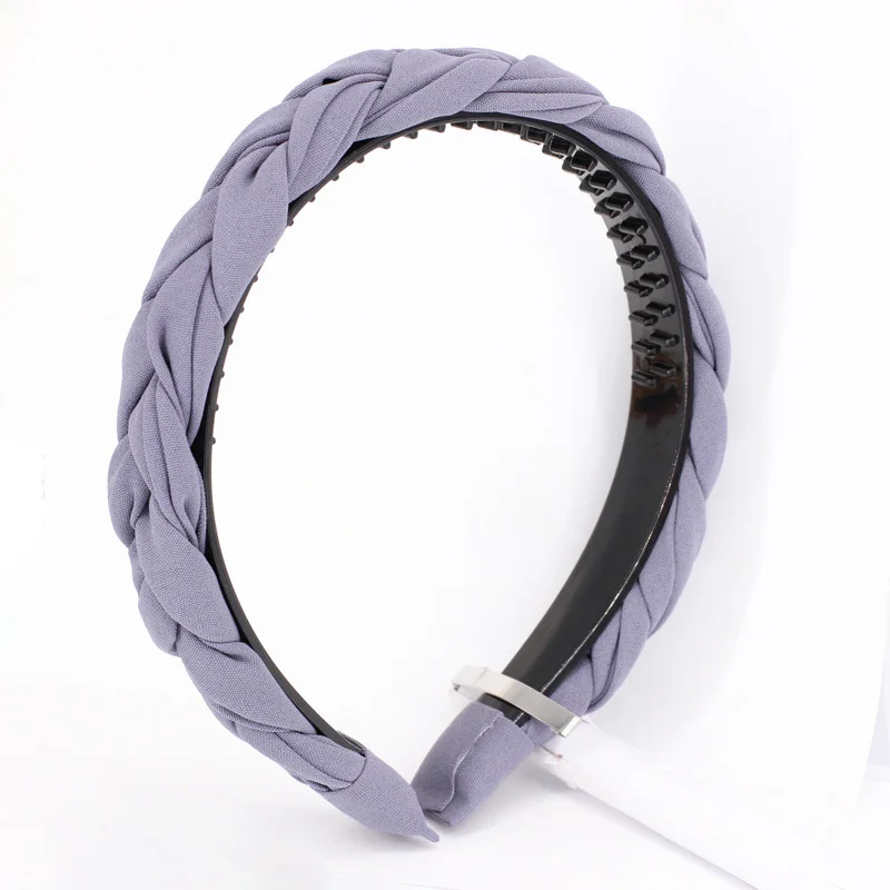 Fashion Bohemian Braid Headband with Teeth Wholesale Hair Accessories Korean Fabric Twists Hairband Women and Girls Head Wear |
