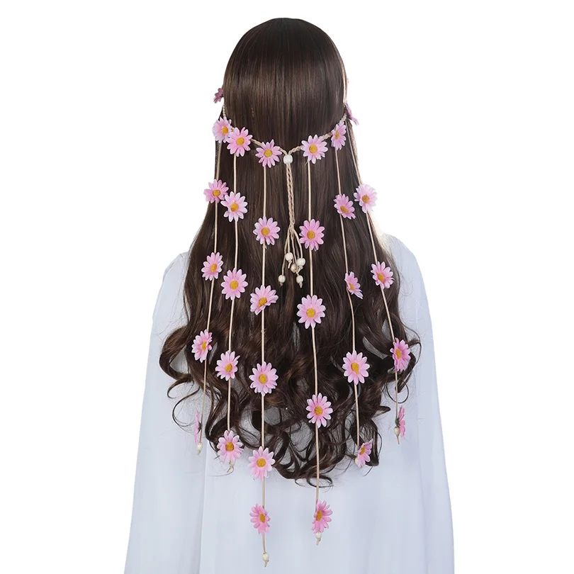 Праздничные повязки на голову с подсолнечником повязка в стиле бохо