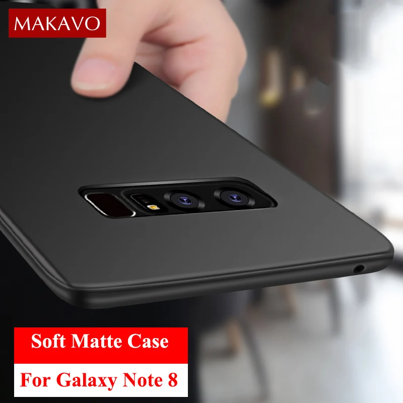 Чехол MAKAVO для Samsung Galaxy Note 9 защита на 360 градусов мягкий силиконовый матовый чехол