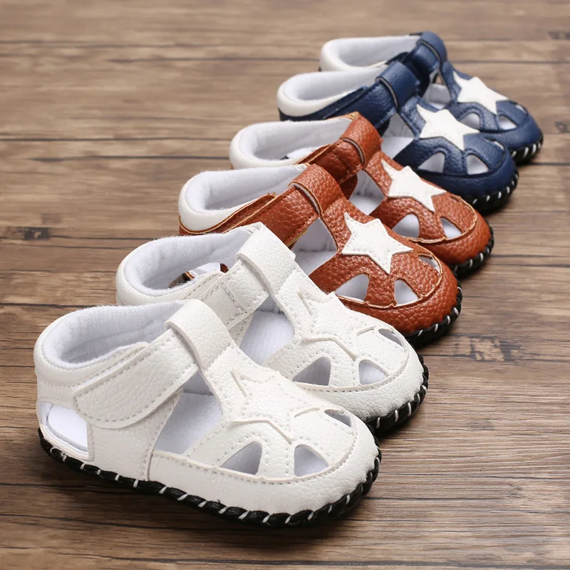 

Summer 0-1 years old male baby rubber soles foot non-slip baby toddler shoes