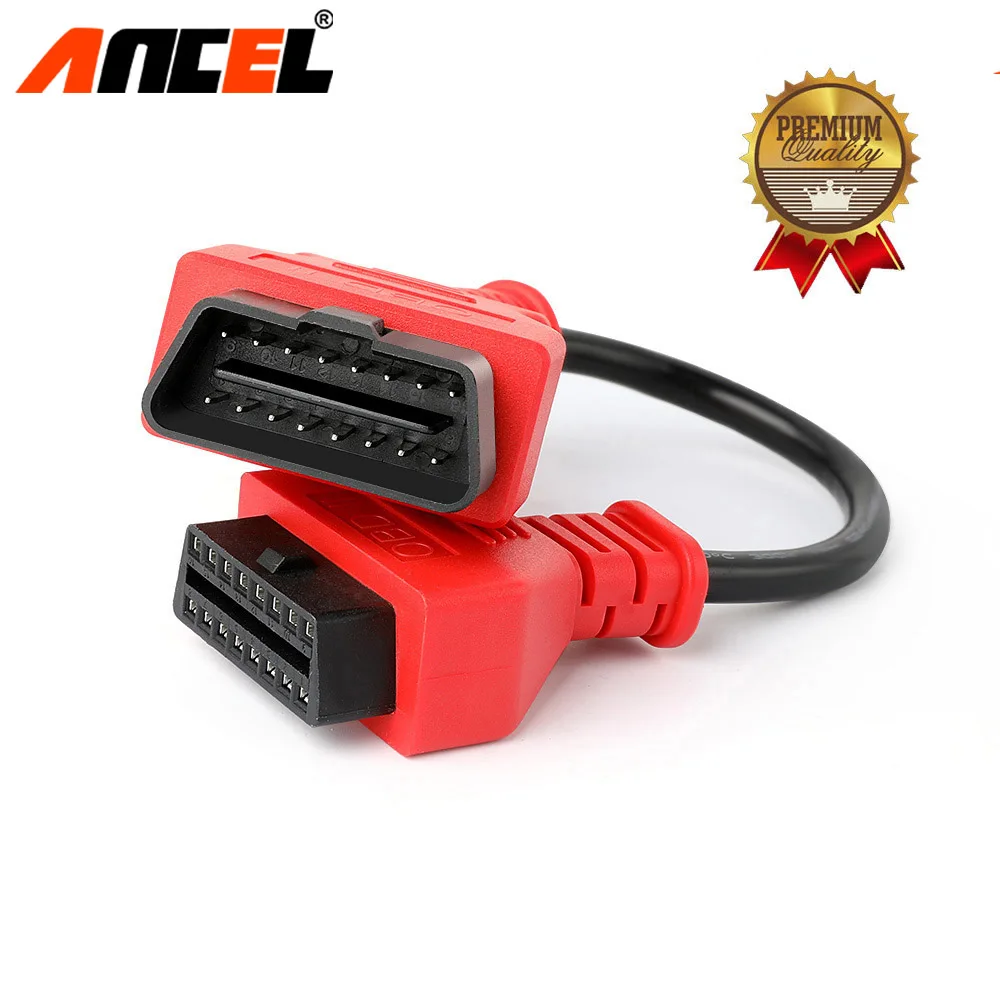 Ancel Оригинальный OBD2 Удлинительный кабель 30 см 16Pin для OBDII EOBD JOBD Расширенный разъем