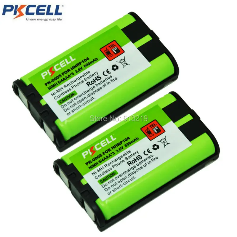 Аккумуляторная батарея для телефона 2 шт. 3 6 В 800 мАч ni-mh 5/4AAA Panasonic HHR P104 TG2369CN |