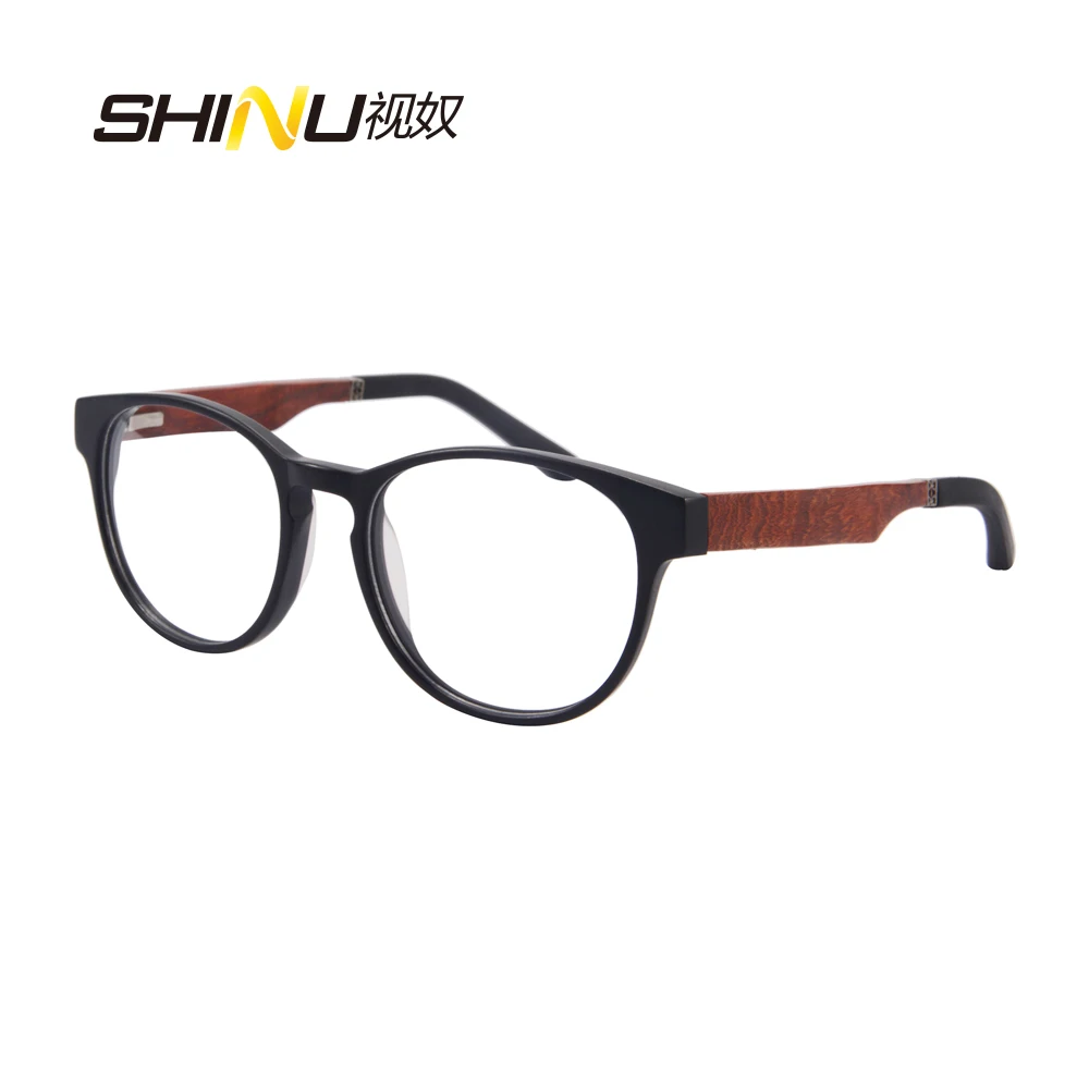

Anti-UVA/UVB Computer Glasses Blue Light Protection Progressive Multifocal Reading Eyeglasses See Near And Far Wood Eyeglasses