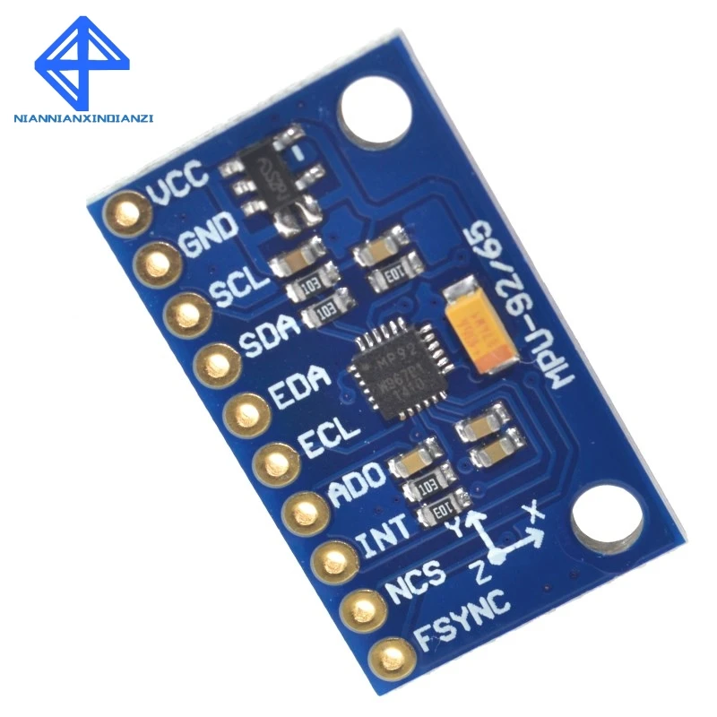 Модуль датчика связи I2C/SPI 9 осевой гироскоп + трехосный акселерометр трехосевой