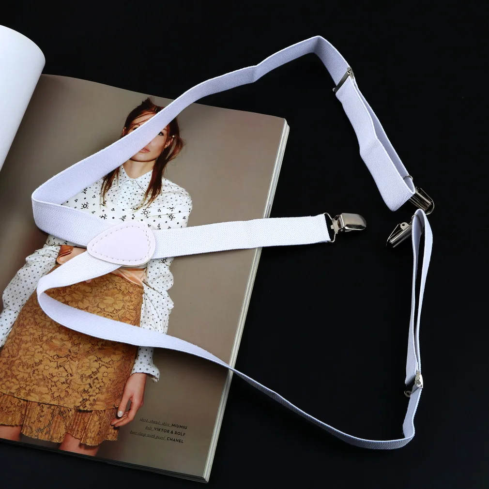 1 шт. мужские женский клипс на регулируемые эластичные брюки Y back тонкие подтяжки