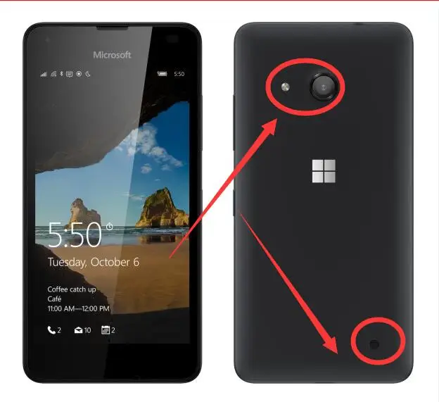 Кошелек кожаный чехол для Nokia Microsoft Lumia 550 4.7 &quotзадняя крышка флип телефона lumia