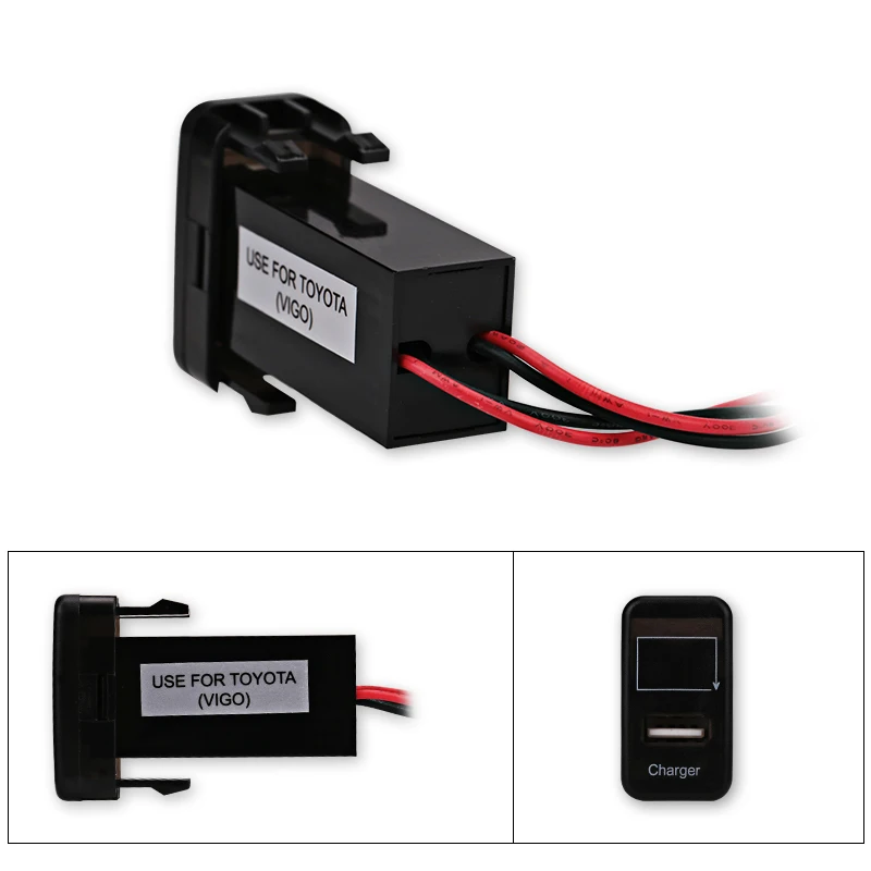 Автомобильное зарядное устройство для телефона с USB портом и вольтметром