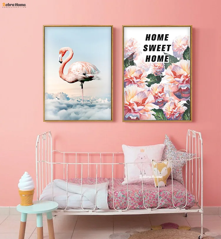 

Modern Canvas Watercolor Flaming Posters And Prints Wall Art Canvas Painting Wall Picture For Kids Living Room Nordic Decoration