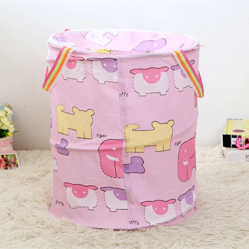 Крытая корзина для хранения одежды складная белья детской корзины хлопка|storage
