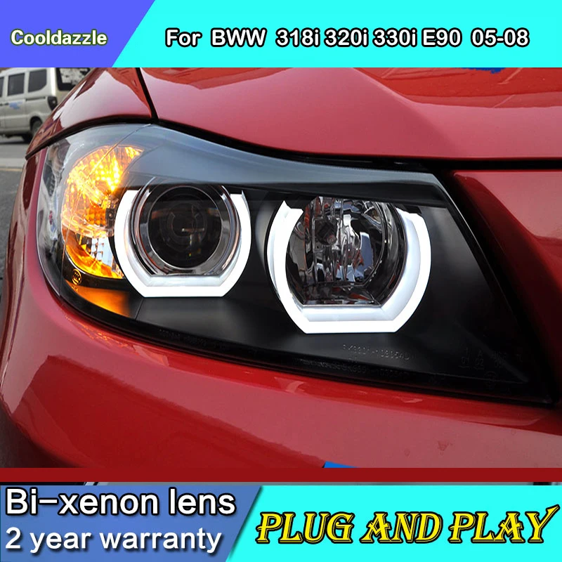 Автомобильного тюнинга Чехол для BMW E90 318i 320i 330i светодиодный головной светильник s