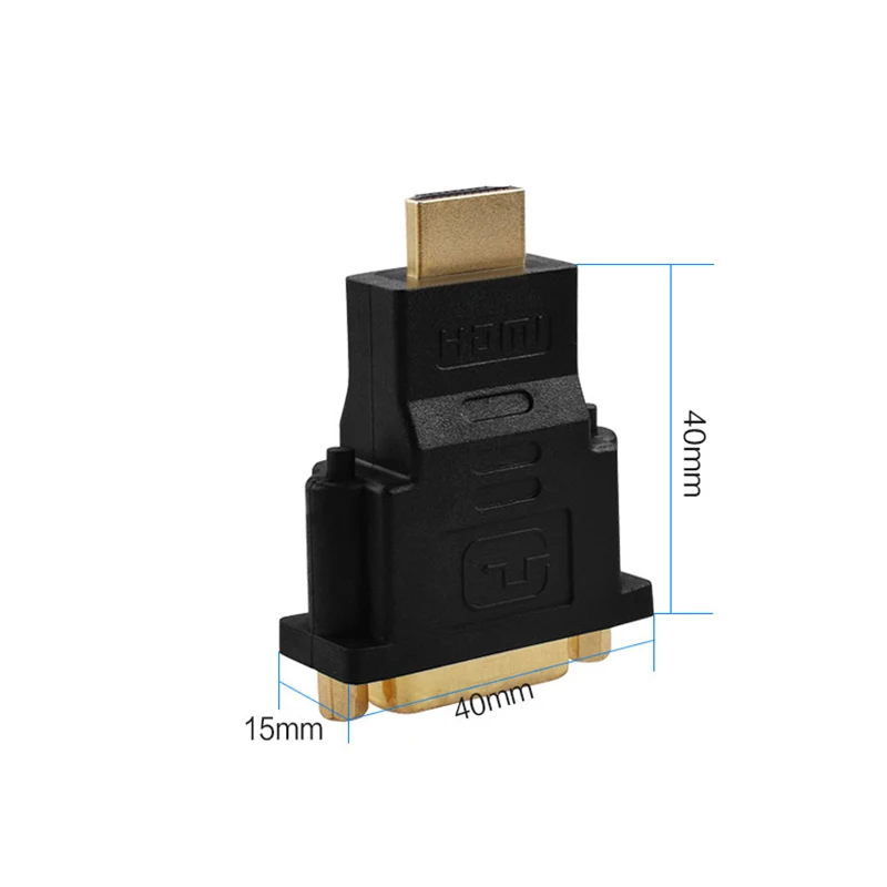 Адаптер преобразователь Amkle DVI 24 + 5 мама в HDMI совместимый штекер для HD ТВ ЖК ПК