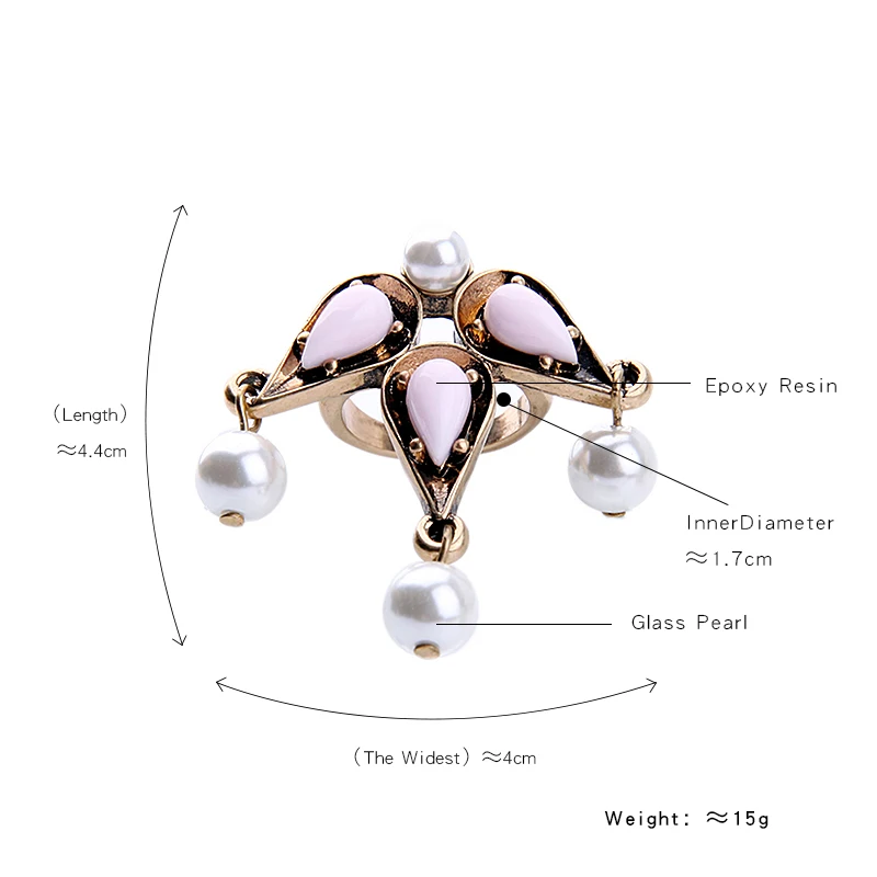 Массивная цена массивная имитация жемчуга розовый зеленый геометрический