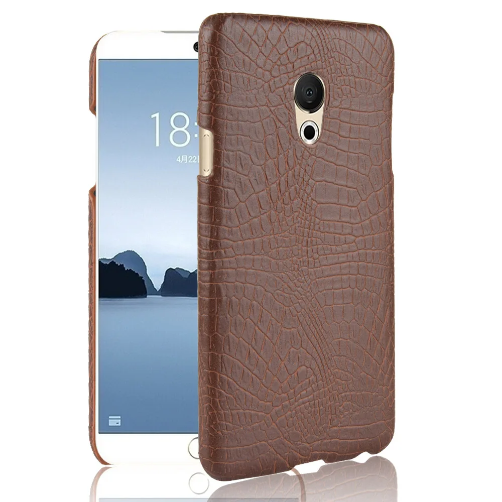 Кожаный чехол для Meizu 15 роскошная модель крокодиловой кожи противоударный