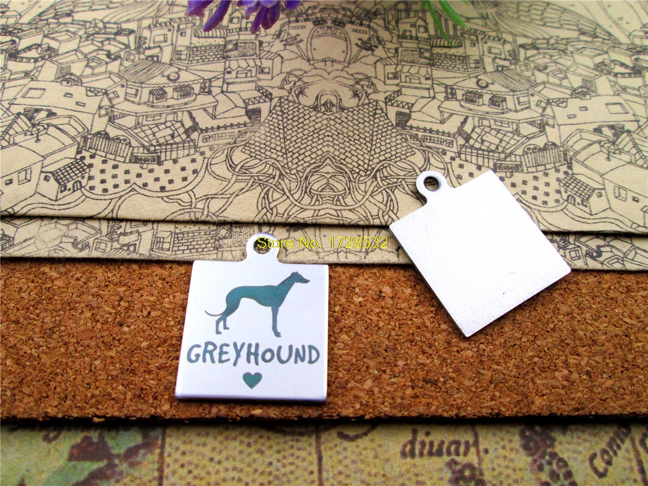 10 шт.-очаровательыне нержавеющие "Немецкие ножницы/Золотые/got bones/greyhound/LAB/golden/pitbull/poodle/pug/schnauzer/siberian husky" - Окраска металла: greyhound