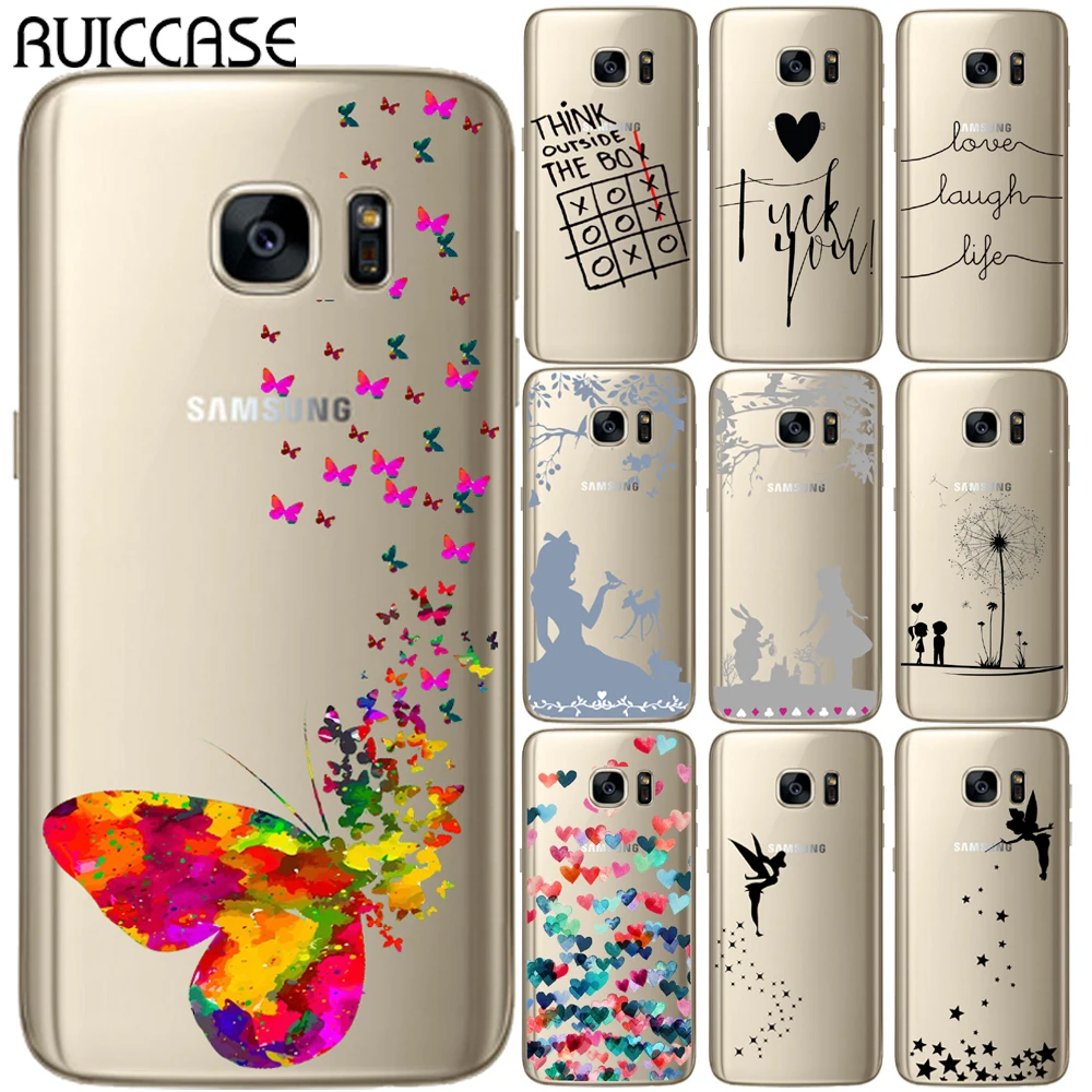 Мягкий чехол из ТПУ для Samsung Galaxy S5 Mini S6 S7 Edge S8 S9 S10 Plus S10E | Мобильные телефоны и