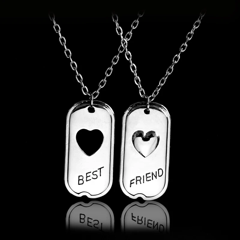 Оптовая продажа подвеска с надписью Лучший Друг ожерелье из сплава подарки для