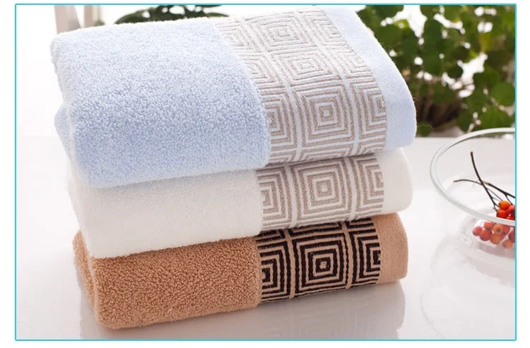 

free shipping soft High Quality 100% Cotton jacquard towel face towel 33*74cm towels home bathroom