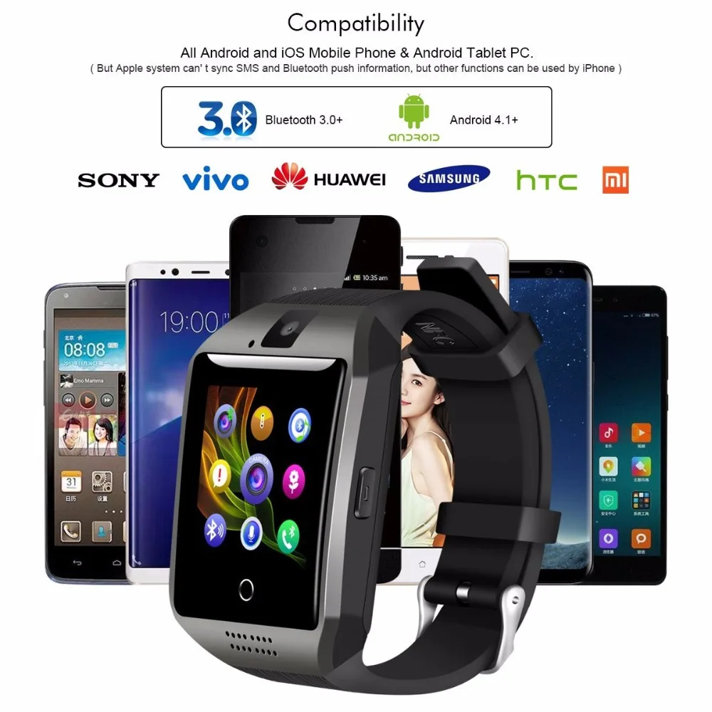 2018 Top Bluetooth Android Smart Watch Touch Screen Fitness Tracker Smartwat for Children Kids Men Best Quality Smat | Электроника
