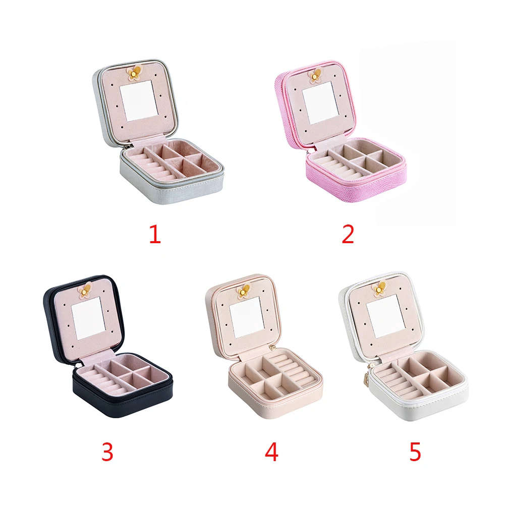 Модная Косметическая коробочка для ювелирных изделий ожерелье кольцо чехол