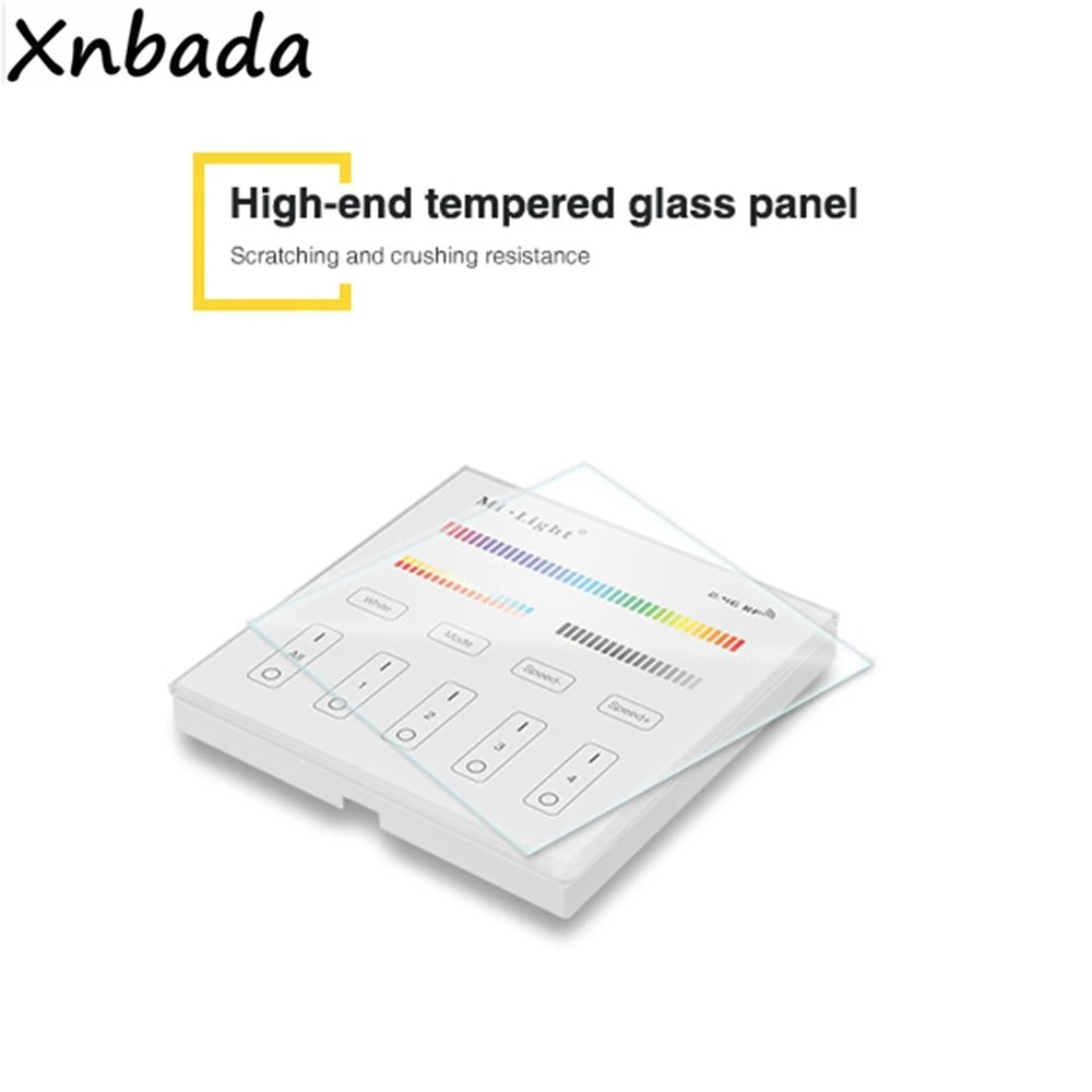 Milight MiBoxer 2 4G RF T4 4 зонный RGB + CCT умный светодиодный сенсорный пульт дистанционного