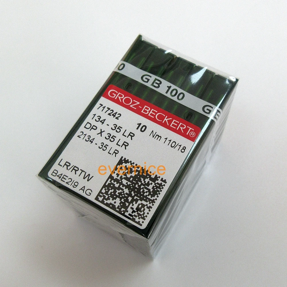 Иглы Groz Beckert 134 35Lr Dpx35Lr для шитья кожи Adler Pfaff 100 шт.|Швейные инструменты и