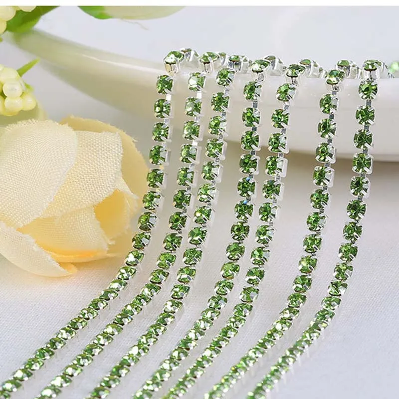10 ярдов/партия алмазная цепочка 2 5 мм|metal base|bling materialdecorative chain |