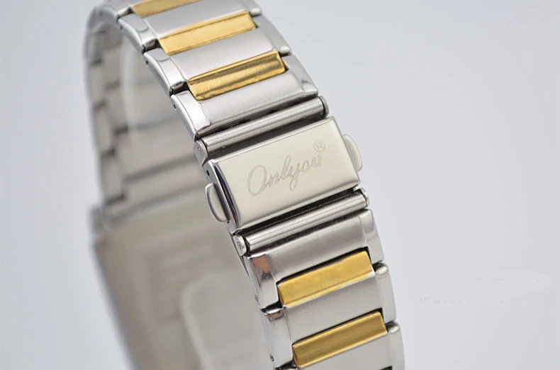 Wrist Watches for Women Men Rectangle Quartz Stainless Steel Ladies Dress Watch Gold Silver Straps Relogio Masculino 8809 |