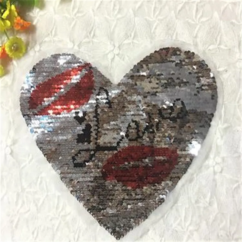 Одежда для девочек с заплатками 20 см любовь сердце губы вверх и вниз Двусторонняя