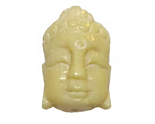 

20-30mm White Buddha Head Carved Natural Coral Pendant