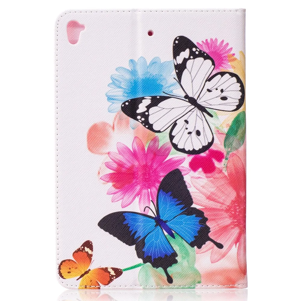 Coloful цветок кожа стенд cover case для ipad mini 5 ultra slim бумажник мягкая обложка 5|case for ipad|case