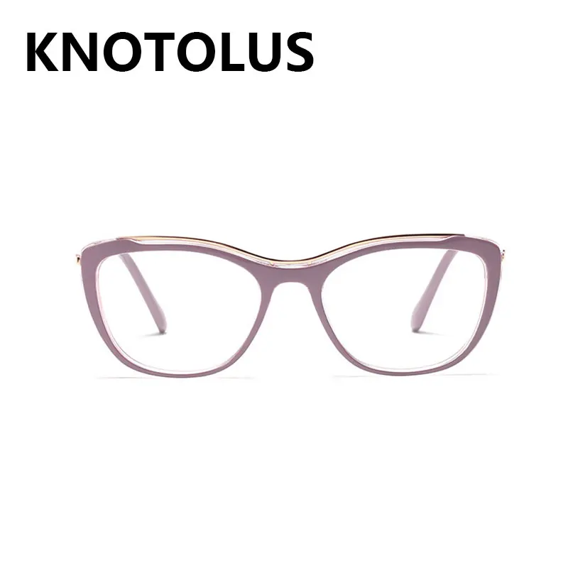 Knotolus Сверхлегкие Ретро квадратные очки Женские оправы оптические модные