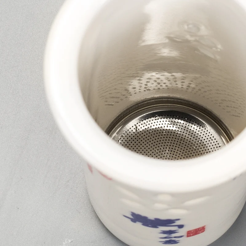 Чайник с заварочной кружкой керамические чайные чашки чайник китайский белый