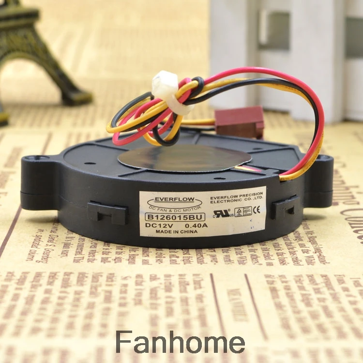 Для Тайваня Xinhe EVERFLOW 6 см 6015 Турбовентилятор 1U сервер B126015BU 12В 0.4A|Кулеры и системы