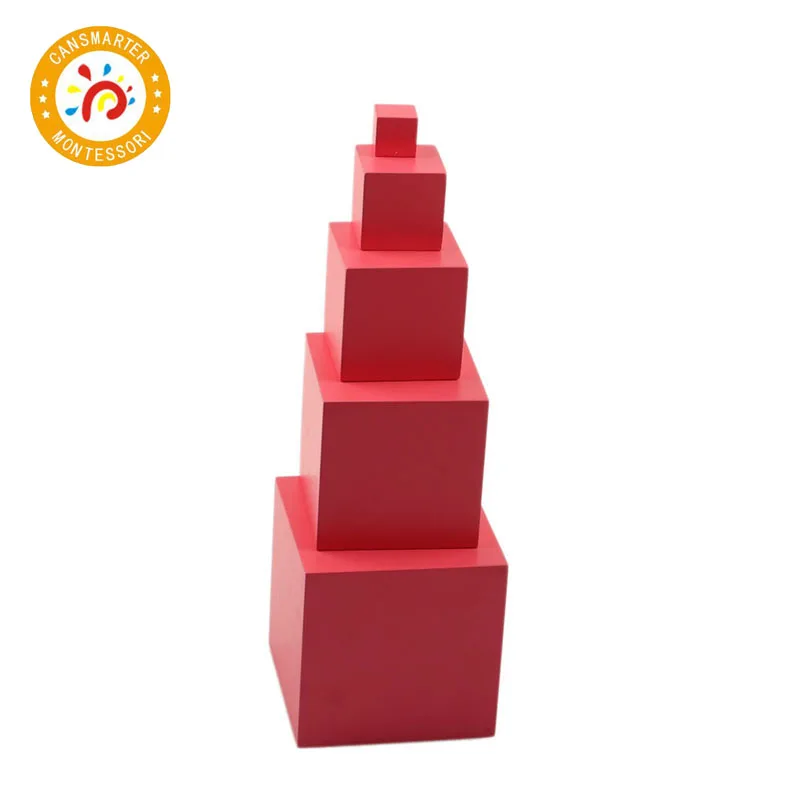Материалы Монтессори детские игрушки деревянные Обучающие Детские розовая