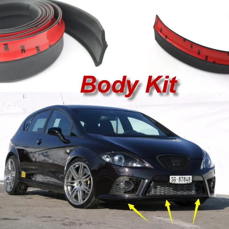 Резиновая лента для бампера SEAT Leon 1M 1P 5F|bumper lip|body kitbumper deflector |