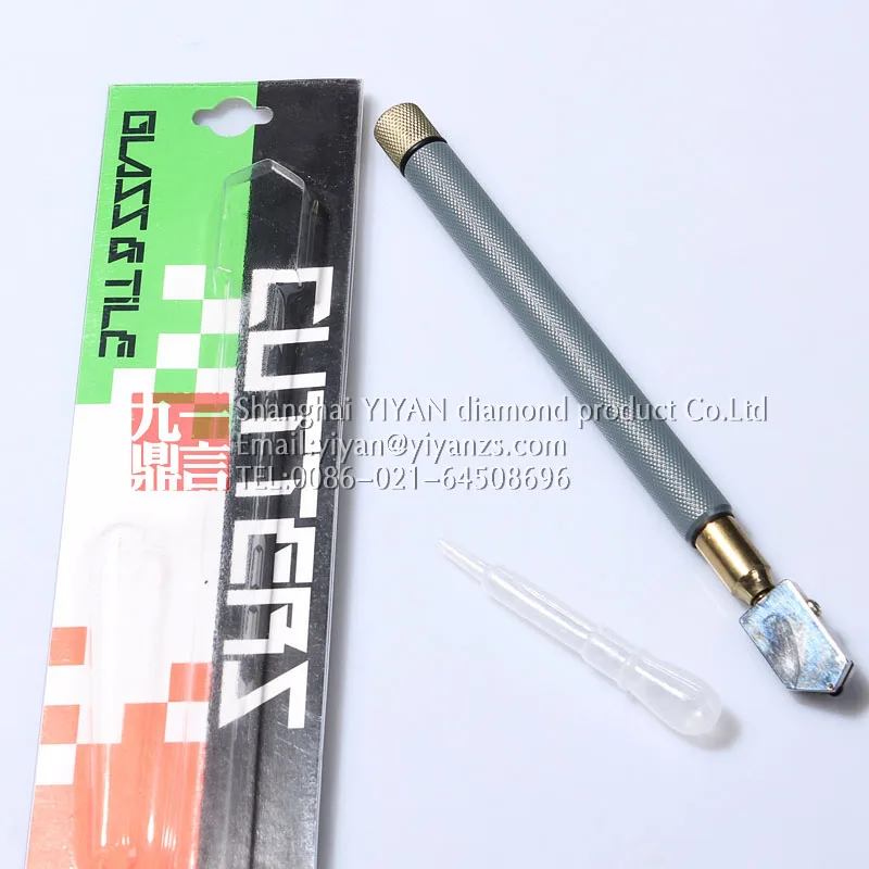 1 шт. твердосплавный резак для стекла плитки подача масла с металлической ручкой