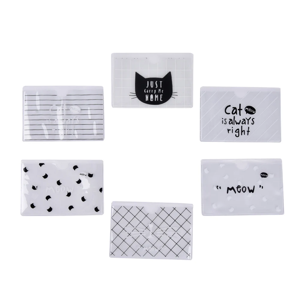 1PCS Fashion Transparent PVC Summer Travel Credit Card Holder Women Bag Transport Bus Car Business Cover Case | Багаж и сумки