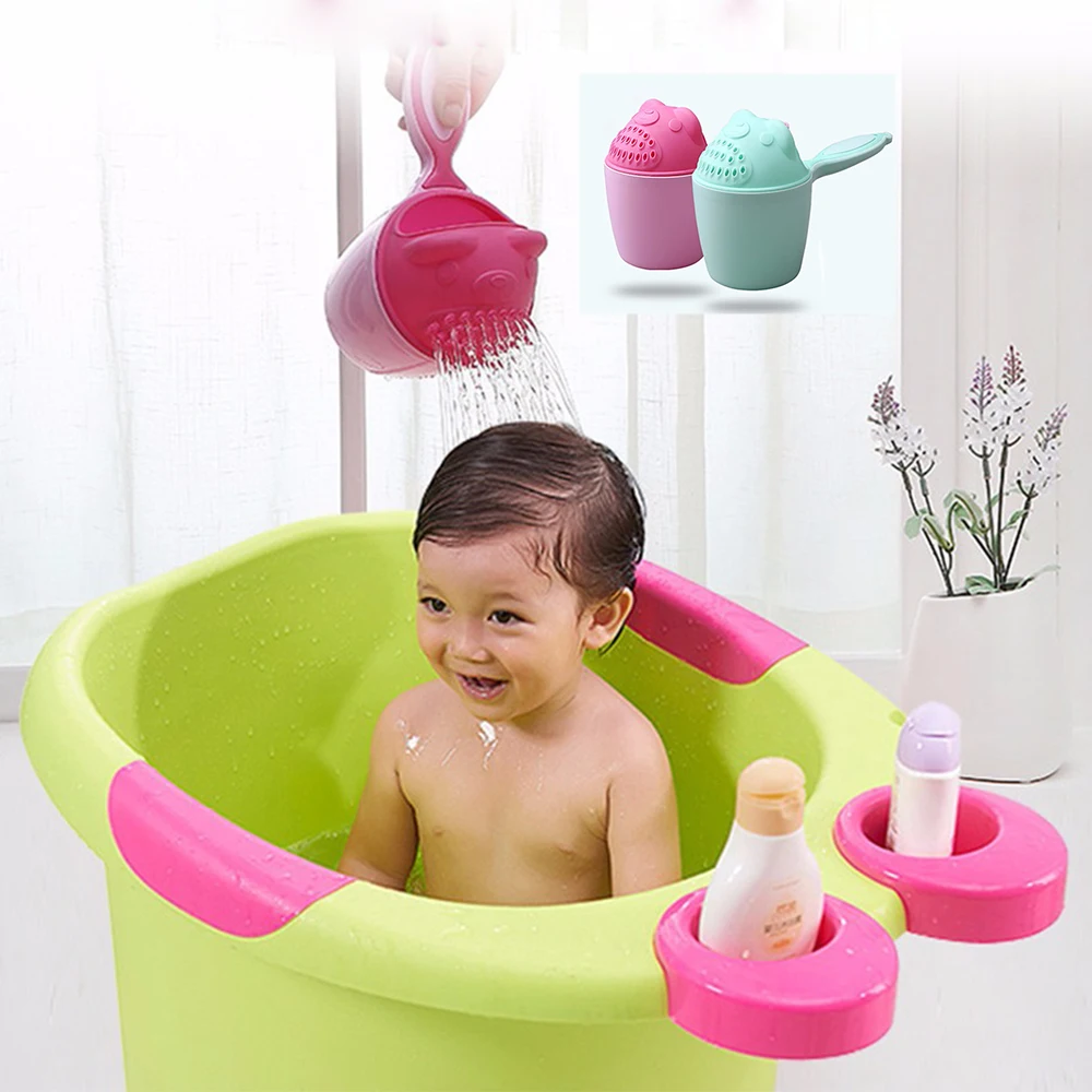 Детская чашка для шампуня с мультяшным медведем купания новорожденных детская