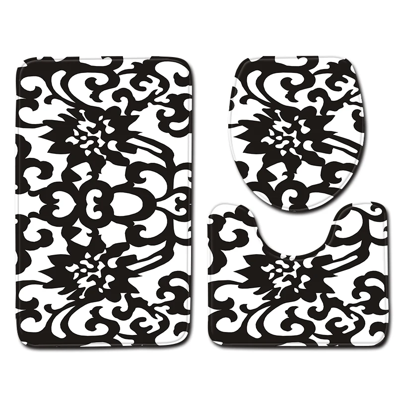 Скандинавский Простой Цветочный Коврик для ванной коврик комнаты набор ковров