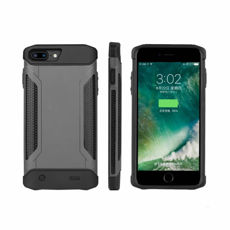 Чехол для аккумулятора 4000/5000 мАч для iPhone 6 6 S 7 8 Plus power Bank Charing Cases Armor Backup тонкая батарея зарядное устройство чехол задняя крышка