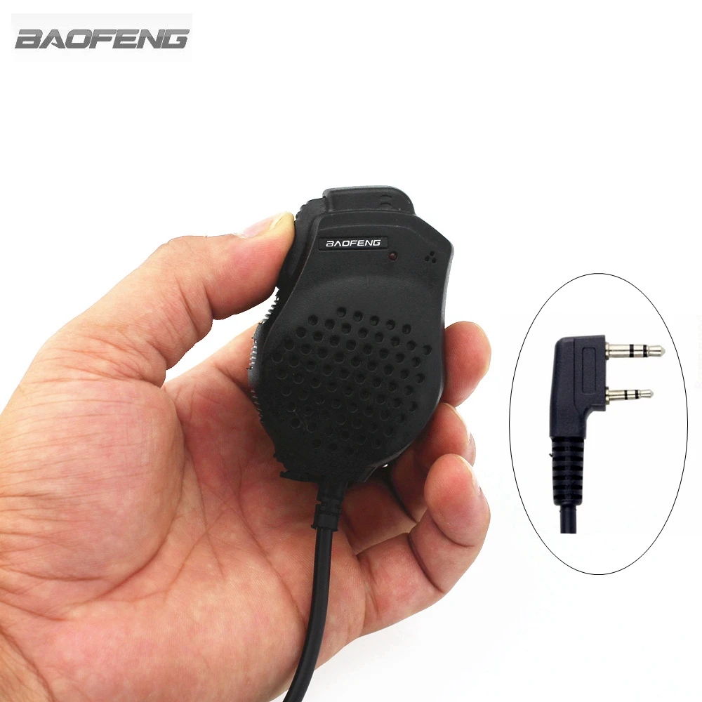 Динамик Baofeng микрофон с двойным PTT для двухсторонней радиосвязи UV 82 82L 8D