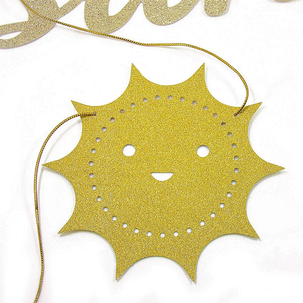 

You are My Sunshine Decoration Hanging Glitter Gold Banner Sunshine Garland for Summer Baby Shower Kids Birthday Party Supplies